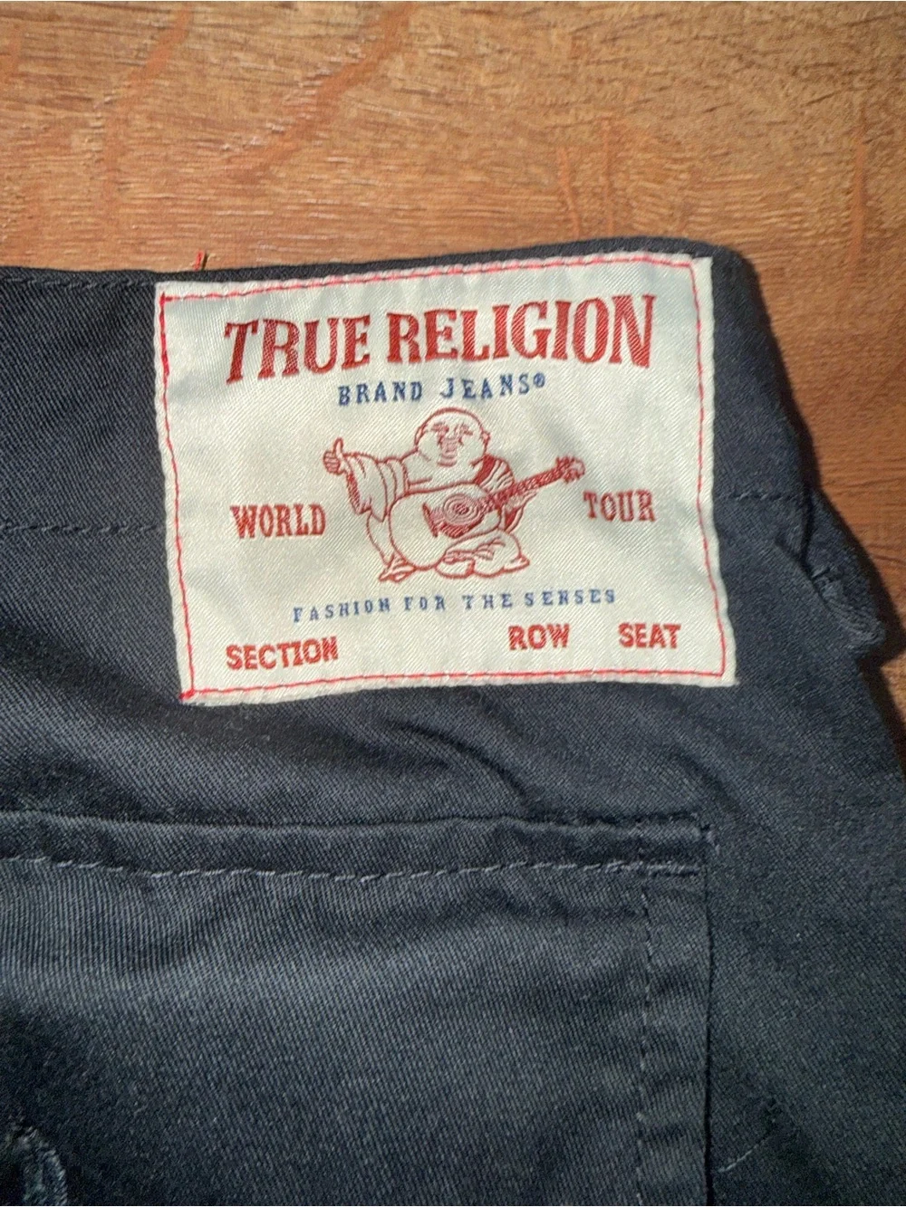 True Religion Wide Leg/Baggy Black Pants Size 40 Waist